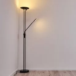 Hofstein Abiqua Stehleuchte LED Schwarz, 2-flammig -Leseleuchten Speichern abiqua stehleuchte h3306871 7