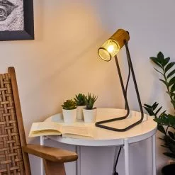 Hofstein Agrons Tischleuchte Schwarz, 1-flammig -Leseleuchten Speichern agrons tischleuchte h3399835 8