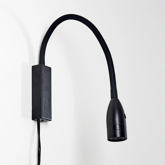 Hofstein Alsea Bettleuchte LED Schwarz, 1-flammig, Bewegungsmelder 15 Hofstein Alsea Bettleuchte LED Schwarz, 1-flammig, Bewegungsmelder – Bild 15