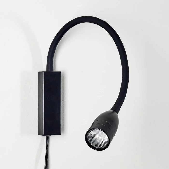 Hofstein Alsea Bettleuchte LED Schwarz, 1-flammig, Bewegungsmelder 4 Hofstein Alsea Bettleuchte LED Schwarz, 1-flammig, Bewegungsmelder – Bild 4