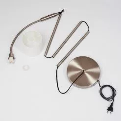 Hofstein Alsen Stehleuchte Nickel-Matt, 1-flammig -Leseleuchten Speichern alsen stehleuchte h3444924 4