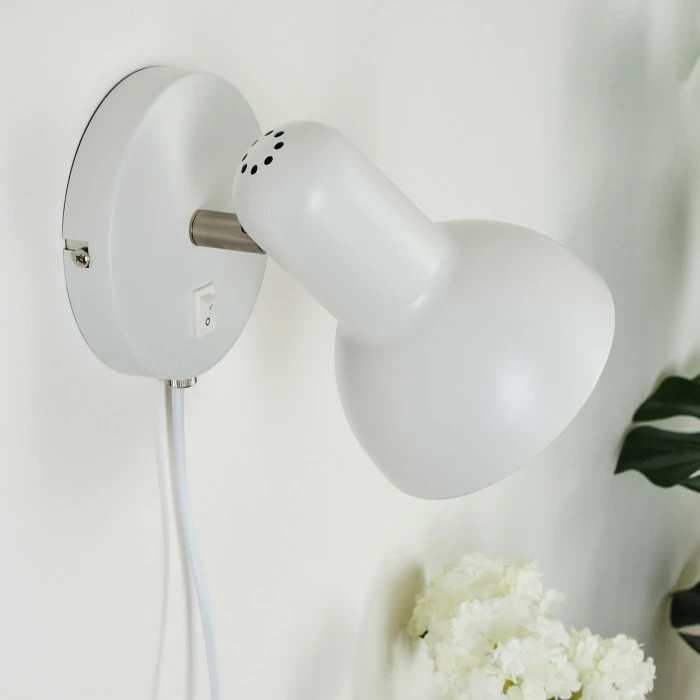 Hofstein Ambousi Wandleuchte Chrom, Weiß, 1-flammig 11 Hofstein Ambousi Wandleuchte Chrom, Weiß, 1-flammig – Bild 11