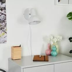 Hofstein Ambousi Wandleuchte Chrom, Weiß, 1-flammig 25 Hofstein Ambousi Wandleuchte Chrom, Weiß, 1-flammig -Leseleuchten Speichern ambousi wandleuchte h3409527 12