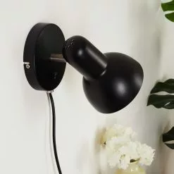 Hofstein Ambousi Wandleuchte Chrom, Schwarz, 1-flammig -Leseleuchten Speichern ambousi wandleuchte h3409541 10