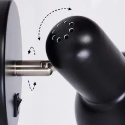 Hofstein Ambousi Wandleuchte Chrom, Schwarz, 1-flammig -Leseleuchten Speichern ambousi wandleuchte h3409541 2