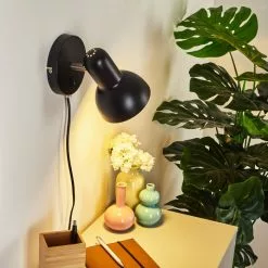 Hofstein Ambousi Wandleuchte Chrom, Schwarz, 1-flammig -Leseleuchten Speichern ambousi wandleuchte h3409541 6