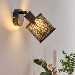 Hofstein Antalya Wandleuchte Schwarz, 1-flammig -Leseleuchten Speichern antalya wandleuchte h3330449 6