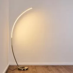 Hofstein Antares Bogenlampe LED Nickel-Matt, 1-flammig -Leseleuchten Speichern antares bogenlampe h3266144 do4 7