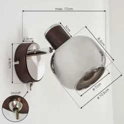 Hofstein Arconciel Wandleuchte Rostfarben, 1-flammig -Leseleuchten Speichern arconciel wandleuchte h3285473 do1 3