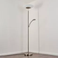 Hofstein Argostoli Deckenfluter LED Nickel-Matt, 2-flammig -Leseleuchten Speichern argostoli deckenfluter h3331262 7