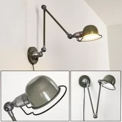 Hofstein Arild Wandleuchte Schwarz, Grün, 1-flammig