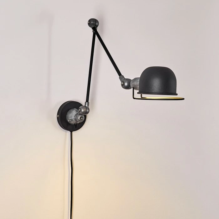 Hofstein Arild Wandleuchte Schwarz, Grau, 1-flammig 11 Hofstein Arild Wandleuchte Schwarz, Grau, 1-flammig – Bild 11