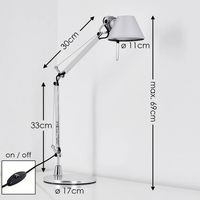 Artemide TOLOMEO MICRO Tischleuchte Aluminium, 1-flammig 2 Artemide TOLOMEO MICRO Tischleuchte Aluminium, 1-flammig – Bild 2