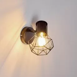 Hofstein Bardhaman Wandleuchte Schwarz, 1-flammig -Leseleuchten Speichern bardhaman wandleuchte h3324509 3