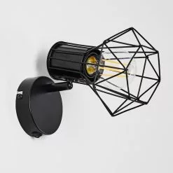 Hofstein Bardhaman Wandleuchte Schwarz, 1-flammig -Leseleuchten Speichern bardhaman wandleuchte h3324509 4