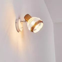 Hofstein Bariloche Wandleuchte Chrom, Wei&szlig;, 1-flammig -Leseleuchten Speichern bariloche wandleuchte h3322499 2