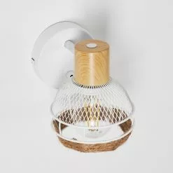 Hofstein Bariloche Wandleuchte Chrom, Wei&szlig;, 1-flammig -Leseleuchten Speichern bariloche wandleuchte h3322499 3