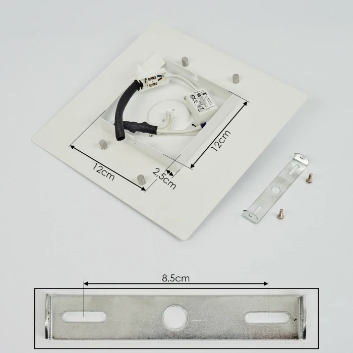 Hofstein Beaverton Wandleuchte LED Weiß, 1-flammig 5 Hofstein Beaverton Wandleuchte LED Weiß, 1-flammig – Bild 5