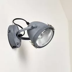 Hofstein Butikon Wandleuchte Grau, 1-flammig -Leseleuchten Speichern butikon wandleuchte h3300435 do1 20