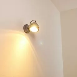 Hofstein Butikon Wandleuchte Grau, 1-flammig -Leseleuchten Speichern butikon wandleuchte h3300435 do1 9