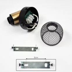 Hofstein Cairns Wandleuchte Schwarz, Altmessing, 1-flammig -Leseleuchten Speichern cairns wandleuchte h3408414 4