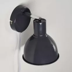 Hofstein Caney Wandleuchte Anthrazit, 1-flammig -Leseleuchten Speichern caney wandleuchte h3316535 15