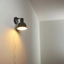 Hofstein Caney Wandleuchte Anthrazit, 1-flammig -Leseleuchten Speichern caney wandleuchte h3316535 17