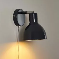 Hofstein Caney Wandleuchte Anthrazit, 1-flammig -Leseleuchten Speichern caney wandleuchte h3316535 20