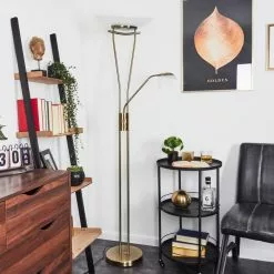 Hofstein Cavate Deckenfluter LED Messing, 2-flammig -Leseleuchten Speichern cavate stehleuchte h3019979 11