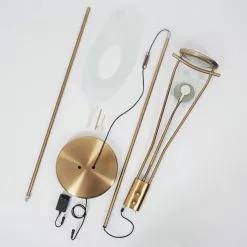 Hofstein Cavate Deckenfluter LED Messing, 2-flammig -Leseleuchten Speichern cavate stehleuchte h3019979 4