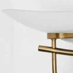 Hofstein Cavate Deckenfluter LED Messing, 2-flammig -Leseleuchten Speichern cavate stehleuchte h3019979 5