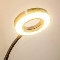 Hofstein Donna Deckenfluter LED Nickel-Matt, 1-flammig -Leseleuchten Speichern donna deckenfluter h166148 17