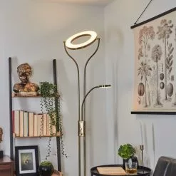 Hofstein Donna Deckenfluter LED Altmessing, 2-flammig -Leseleuchten Speichern donna stehleuchte h3019962 6