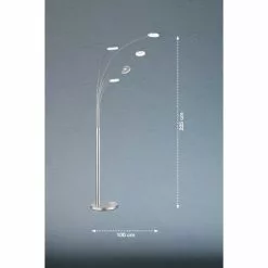 Honsel Leuchten Fischer & Honsel Dent Stehleuchte LED Nickel-Matt, 5-flammig 7 Honsel Leuchten Fischer & Honsel Dent Stehleuchte LED Nickel-Matt, 5-flammig -Leseleuchten Speichern fischer honsel dent stehleuchte 40333 3
