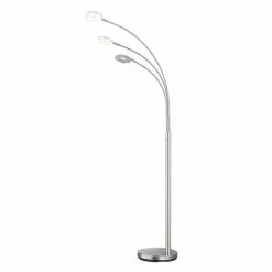 Honsel Leuchten Fischer & Honsel Dent Stehleuchte LED Nickel-Matt, 3-flammig 4 Honsel Leuchten Fischer & Honsel Dent Stehleuchte LED Nickel-Matt, 3-flammig -Leseleuchten Speichern fischer honsel dent stehleuchte 40334 1