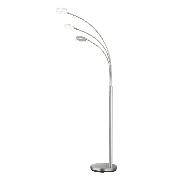 Honsel Leuchten Fischer & Honsel Dent Stehleuchte LED Nickel-Matt, 3-flammig 2 Honsel Leuchten Fischer & Honsel Dent Stehleuchte LED Nickel-Matt, 3-flammig – Bild 2