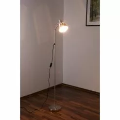 Globo Ego Stehleuchte Nickel-Matt, Chrom, 1-flammig -Leseleuchten Speichern globo ego stehleuchte 24778 3