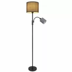 Globo NATHAN Stehleuchte Schwarz, 2-flammig 8 Globo NATHAN Stehleuchte Schwarz, 2-flammig -Leseleuchten Speichern globo nathan stehleuchte 155850s2 3