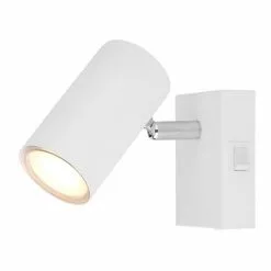 Globo Robby Wandleuchte Chrom, Wei&szlig;, 1-flammig