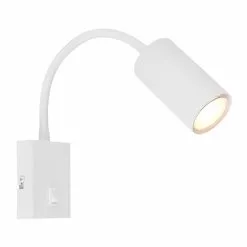 Globo Robby Wandleuchte Wei&szlig;, 1-flammig