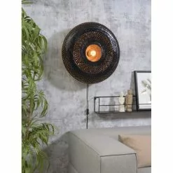 Good & Mojo Palawan Wandleuchte Schwarz, 1-flammig