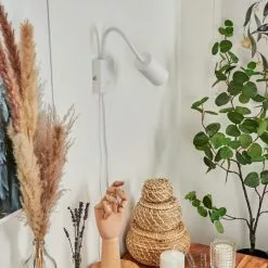 Hofstein Javel Wandleuchte Wei&szlig;, 1-flammig -Leseleuchten Speichern javel wandleuchte h3613177 1