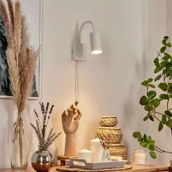 Hofstein Javel Wandleuchte Wei&szlig;, 1-flammig -Leseleuchten Speichern javel wandleuchte h3613177 6