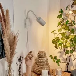 Hofstein Javel Wandleuchte Wei&szlig;, 1-flammig -Leseleuchten Speichern javel wandleuchte h3613177 8