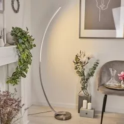 Hofstein Kimbolton Bogenlampe LED Nickel-Matt, 1-flammig -Leseleuchten Speichern kimbolton bogenlampe h3266298 do4 10