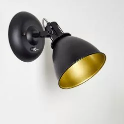 Hofstein Koppom Wandleuchte Schwarz, 1-flammig -Leseleuchten Speichern koppom wandleuchte h3013007 do2 13