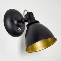 Hofstein Koppom Wandleuchte Schwarz, 1-flammig -Leseleuchten Speichern koppom wandleuchte h3013007 do2 20