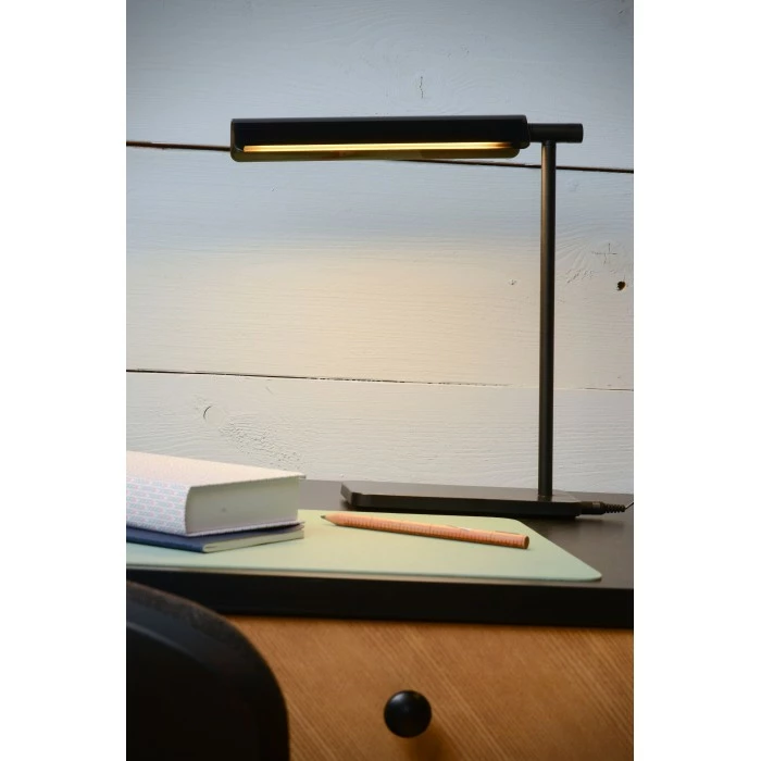 Lucide LEVI Schreibtischleuchte LED Schwarz, 1-flammig 2 Lucide LEVI Schreibtischleuchte LED Schwarz, 1-flammig – Bild 2