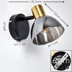 Hofstein Mariefred Wandleuchte Schwarz, 1-flammig -Leseleuchten Speichern mariefred wandleuchte h3365250 1