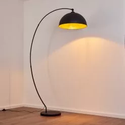 Hofstein Miranda Bogenlampe Schwarz, 1-flammig -Leseleuchten Speichern miranda bogenlampe h3344750 2